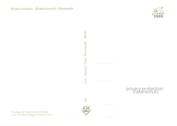 Darmstadt Diakonissenhaus Elisabethenstift Kindergaertnerinnenseminar und Kinder – Bild 2