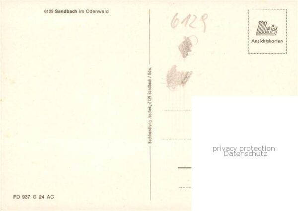 Sandbach Hessen Panorama Ortszentrum Schloss Freibad – Bild 2
