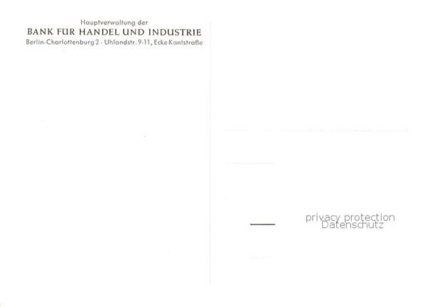 Charlottenburg Hauptverwaltung der Bank fuer Handel und Industrie – Bild 2