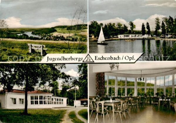 Eschenbach Oberpfalz Jugendherberge Speisesaal Russweiher Landschaftspanorama