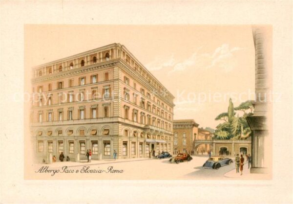 Roma  Rom IT Albergo Pace e Elvezia Illustration