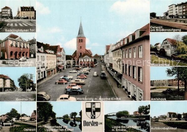Dorsten Teilansichten Marktplatz mit Agatha-Kirche