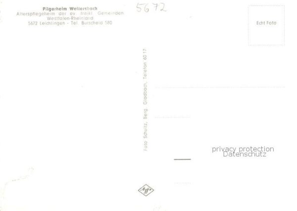 Leichlingen Rheinland Ansicht mit Pilgerheim Weltersbach Alterspflegeheim – Bild 2