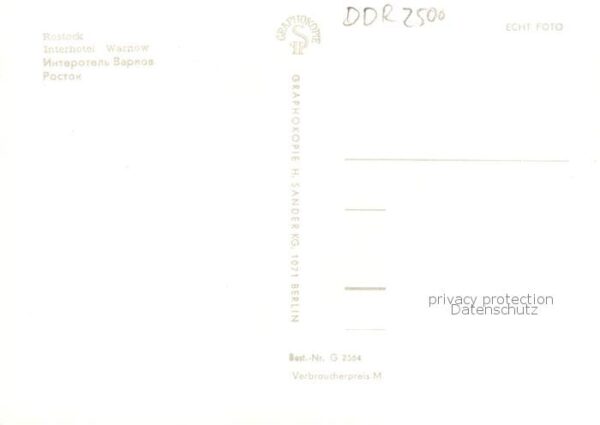 Rostock Interhotel Warnow – Bild 2