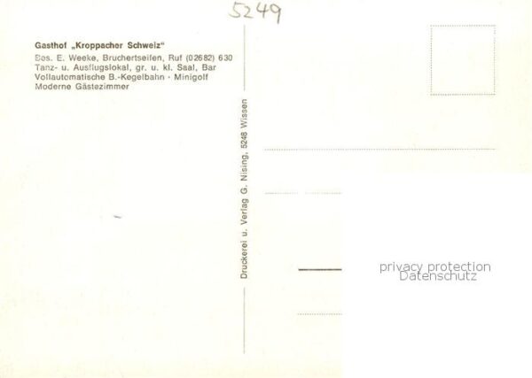 Bruchertseifen Gasthof Kroppacher Schweiz – Bild 2