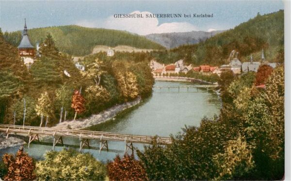Giesshuebl-Sauerbrunn CZ Panorama Blick ueber die Eger