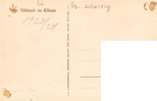 Aussig Usti nad Labem CZ Zur Bluetezeit im Elbtale – Bild 2