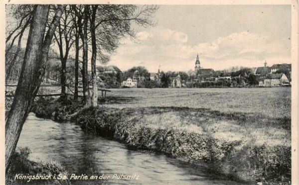 Koenigsbrueck Sachsen Partie an der Pulsnitz