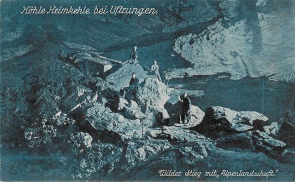 Uftrungen Suedharz Hoehle Heimkehle Wilder Stieg mit Alpenlandschaft