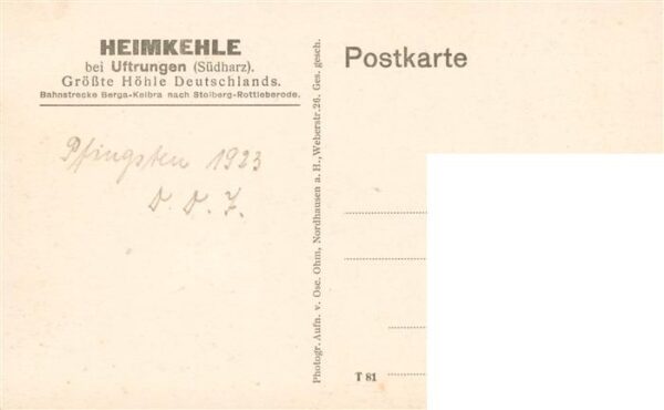 Uftrungen Suedharz Hoehle Heimkehle Wilder Stieg mit Alpenlandschaft – Bild 2