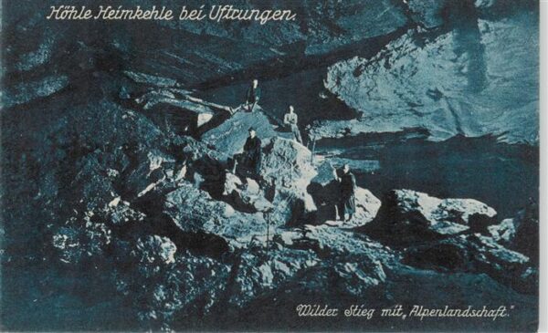 Uftrungen Suedharz Hoehle Heimkehle Wilder Stieg mit Alpenlandschaft