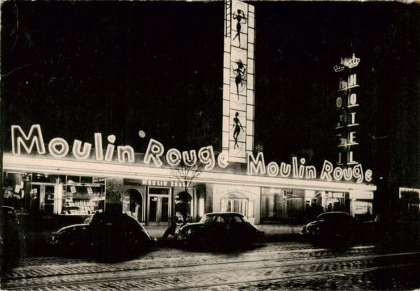 Hamburg St. Pauli bei Nacht Moulin Rouge