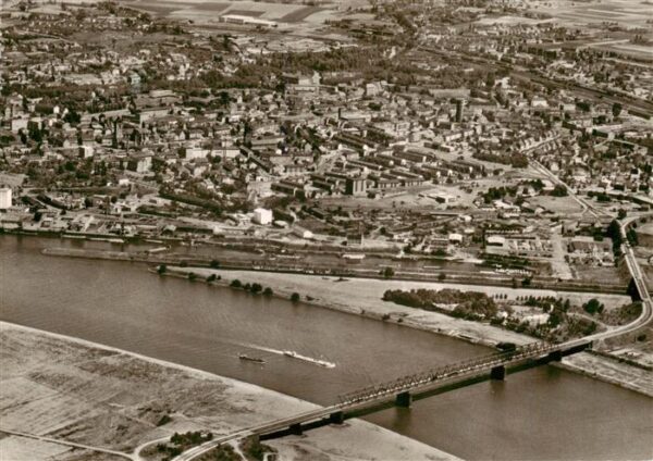 Wesel  Rhein Fliegeraufnahme