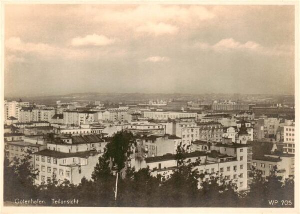 Gotenhafen Gdynia PL Teilansicht Stadtpanorama