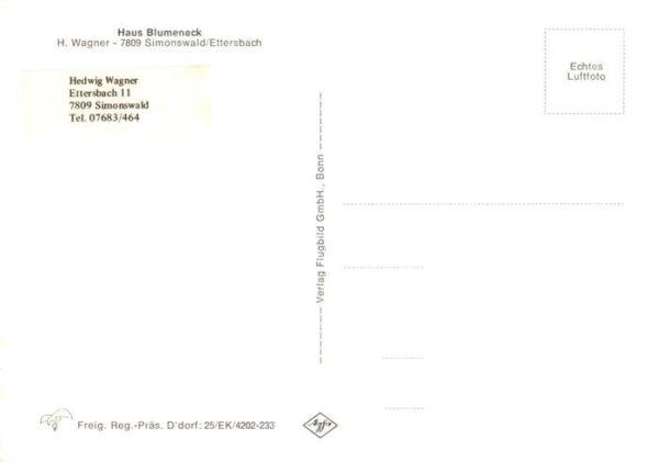 Ettersbach Simonswald Gaestehaus Pension Haus Blumeneck – Bild 2