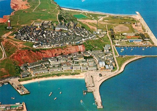 Helgoland Luftaufnahme aus Richtung Reede