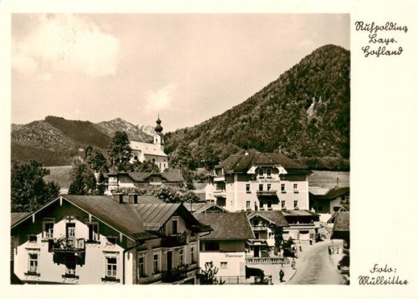 Ruhpolding Ortsansicht mit Kirche