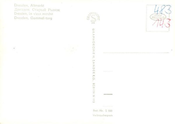 Dresden Elbe Altmarkt – Bild 2