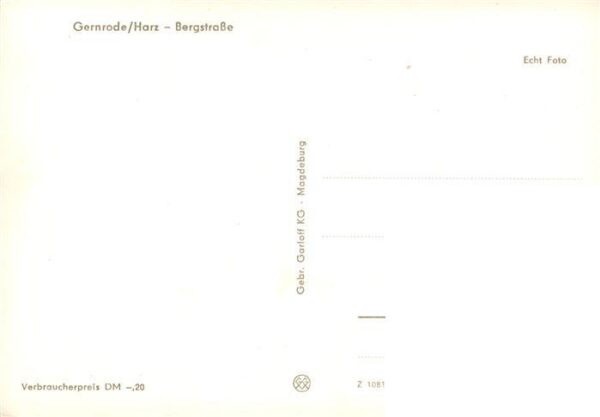 Gernrode Harz Bergstrasse – Bild 2