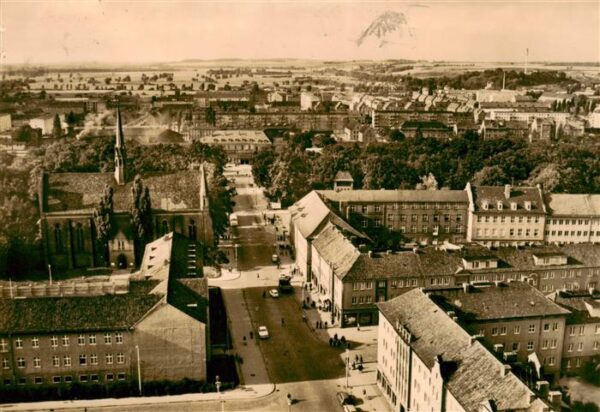 Neubrandenburg Panorama Blick nach Norden