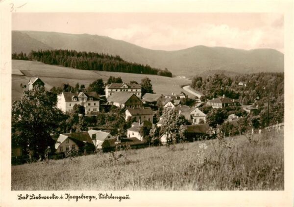 Bad Liebwerda Lazne Libverda CZ Panorama Isergebirge Sudetengau