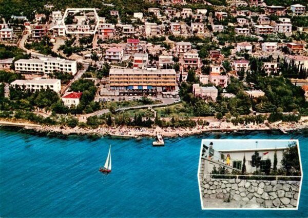 Crikvenica Croatia Panorama Kuestenort Luftaufnahme Bungalov Sabolovic