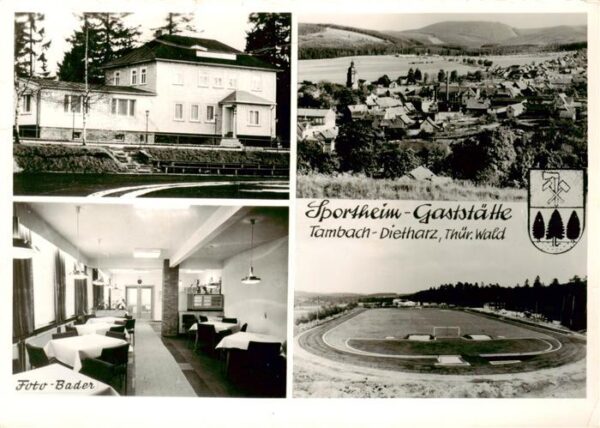 Tambach-Dietharz Sportheim Gaststaette Restaurant Stadion Panorama Thueringer Wa