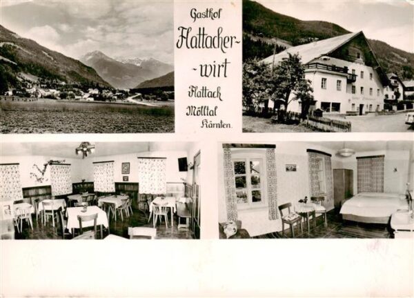Flattach Kaernten AT Panorama Moelltal Gasthof Flattacher Wirt