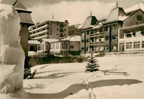 Novy Smokovec Neuschmecks SK Ortsmotiv mit Palace Hotel im Winter