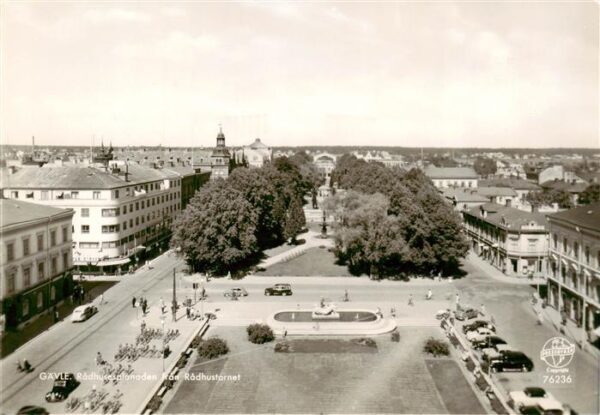 Gaevle Sweden Radhusesplanaden fran Radhustornet