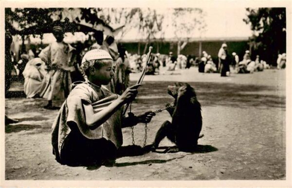 Casablanca Maroc Dresseur de singes Collection Scenes et Types