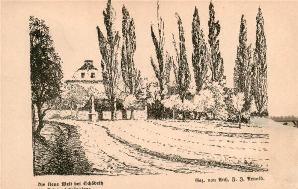 Schoebritz Aussig Usti nad Labem CZ Heimatkarte Nr. 4 Kuenstlerkarte