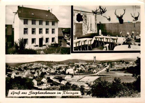 Stephanshausen Geisenheim Gasthaus Pension Waldeslust Gastraum Panorama