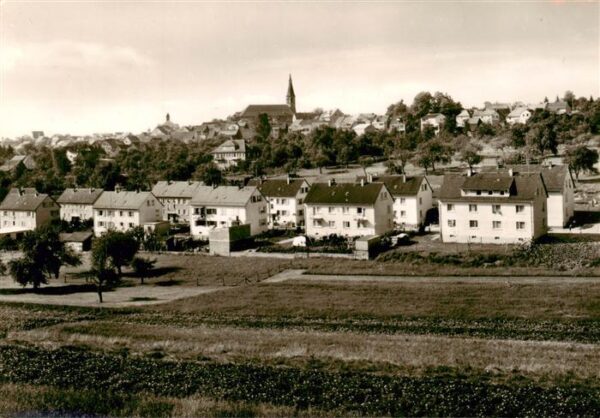 Beerfelden Odenwald Blick auf Dr. Martin Luther Strasse Kirche