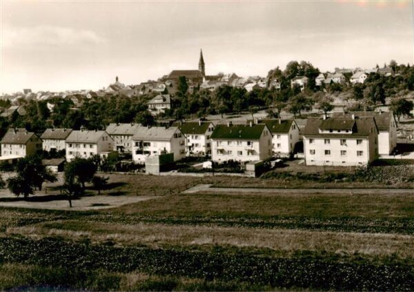 Beerfelden Odenwald Blick auf Dr. Martin Luther Strasse Kirche