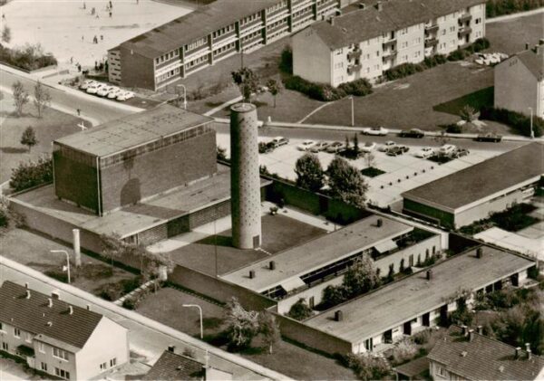 Flittard Koeln St Pius X Fliegeraufnahme