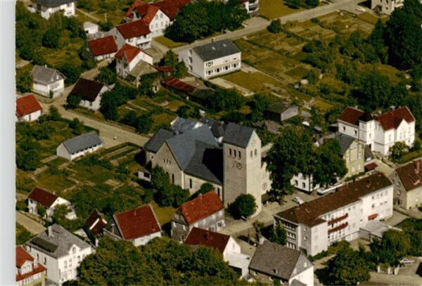 Neuenrade Kath Pfarrkirche St Maria Heimsuchung Fliegeraufnahme