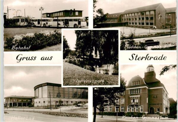 Sterkrade Oberhausen NRW Bahnhof Maedchen Gymnasium Hallenbad Knaben Gymnasium