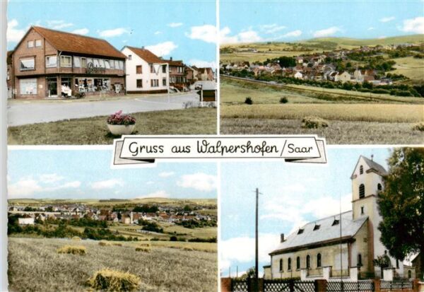 Walpershofen Riegelsberg Saarbruecken Ortspartien Panorama Kirche