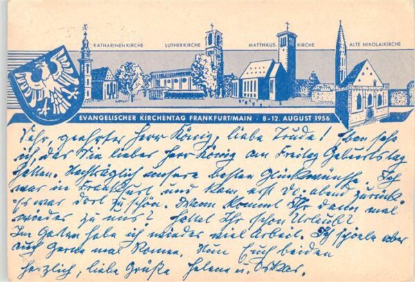 Frankfurt Main Ev Kirchentag Katharinenkirche Lutherkirche Matthaeus Kirche Alte