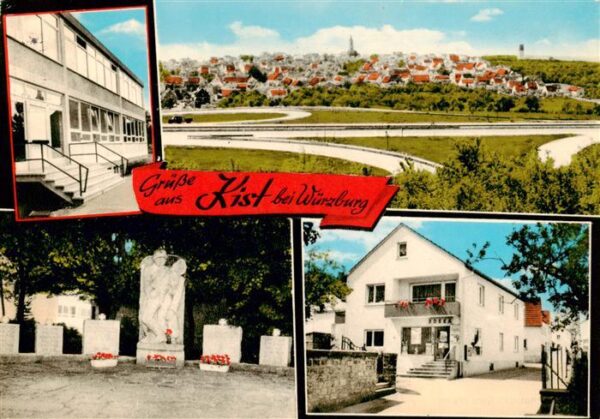 Kist Wuerzburg Bayern Panorama Teilansichten Gedenkstaette
