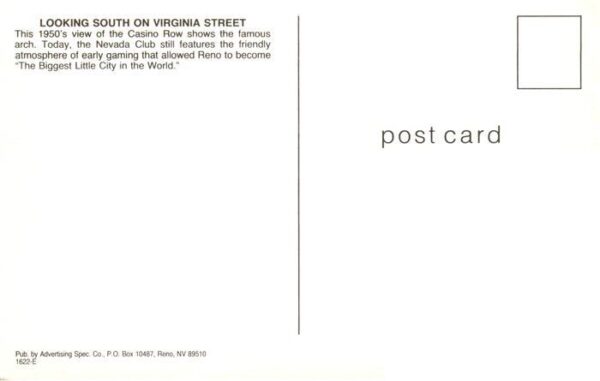 Reno  Nevada USA Looking south on Virginia Street Illustration – Bild 2