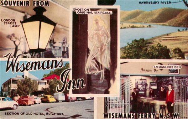 Wisemans Ferry NSW Australia London Street Lamp Section of Old Hotel Hawksbury R