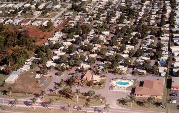 Fort Myers Florida USA Fort Myers Beach R. V. Resort aerial view