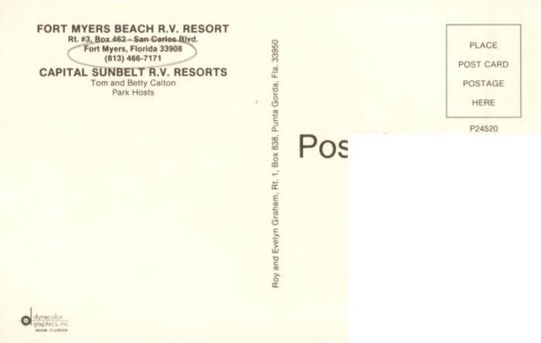 Fort Myers Florida USA Fort Myers Beach R. V. Resort aerial view – Bild 2