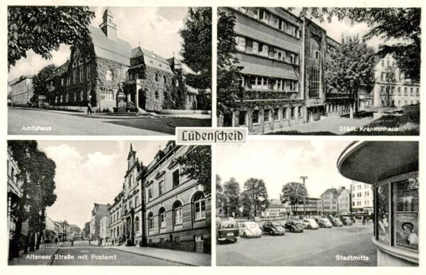 Luedenscheid Amtshaus Krankenhaus Altenaer Strasse Postamt Stadtmitte