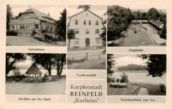 Reinfeld Holstein Kurheim Gartenhaus Pavillon am See Liegehalle Park