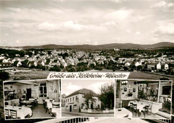 Muenster Kelkheim Stadtpanorama Gastwirtschaft zum Hohenstaufen