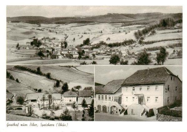 Speicherz Rhoen Motten Bayern Panorama Gasthof zum Biber