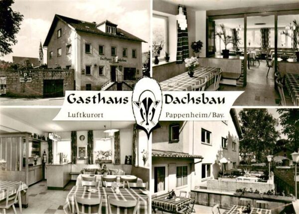 Pappenheim Mittelfranken Gasthaus Dachsbau Gaststaette Pension Terrasse